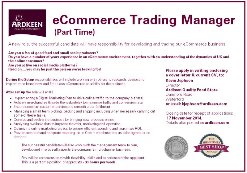 eCommerce Trading manager